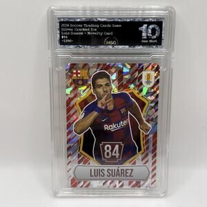 Luis Suarez Holo Foil Soccer Card 2024 Graded 10 FC Barcelona - AUF